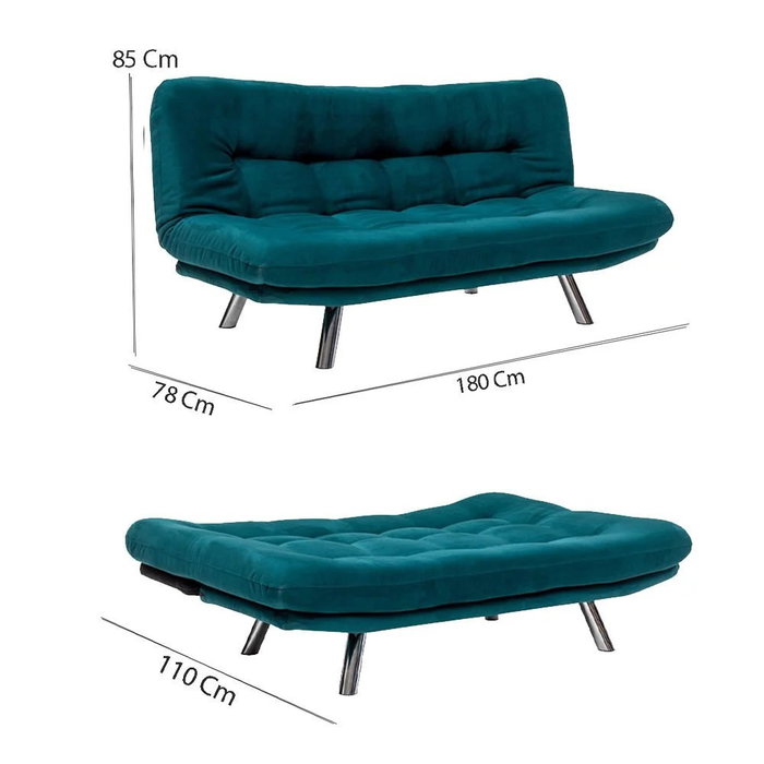 Atelier Del Sofa Misa Small Sofabed - Verde Petróleo